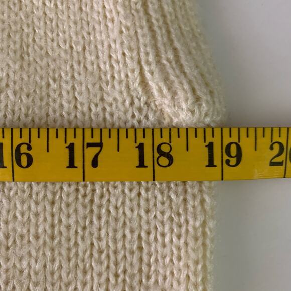 CATALINA Cream Argyle Acrylic Wool Cardigan Sweater Vest Size‎ Medium - Picture 10 of 11